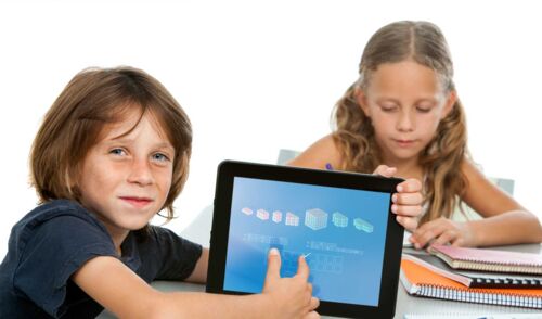 Zwei Kinder mit Tablet, Foto: Karel Joseph Noppe Brooks ©123RF.com