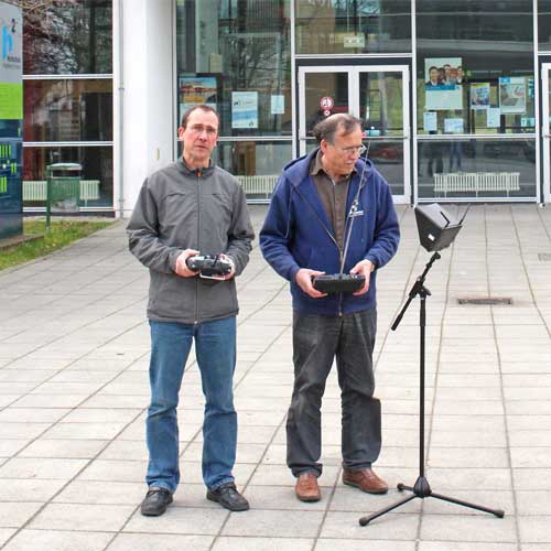 Das „fliegende Auge“ vom Hochschul-Campus