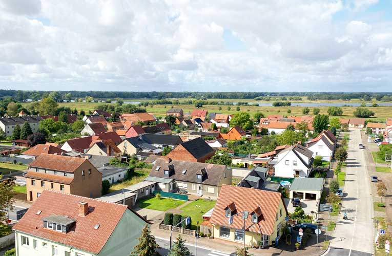 Blick aus dem Kirchturm Sandau
